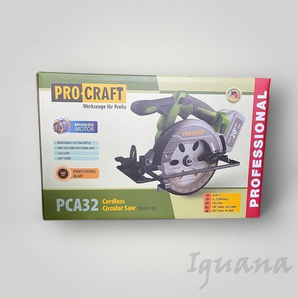 Циркулярная пила ProCraft PCA32 (без АКБ и зарядного устройства) 030325 фото
