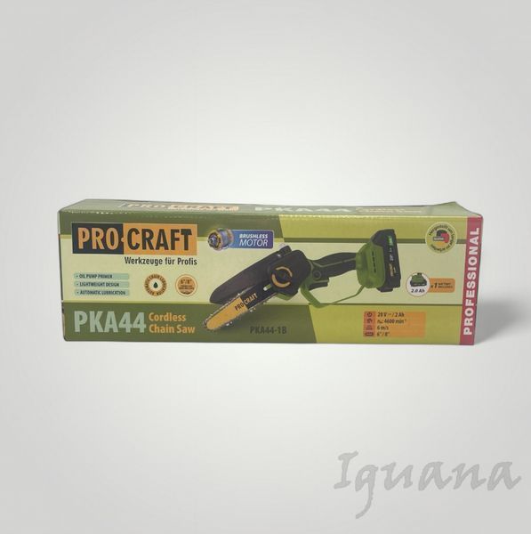 Аккумуляторная мини пила ProCraft PKA44 + АКБ 4аг (2 шины | 2 цепи) 030044_2 фото