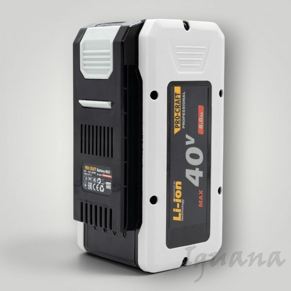 Акумуляторна батарея Procraft Battery40/8 40В 8Аг Li-Ion &mdash; потужний АКБ для садової та будівельної техніки 000408 фото