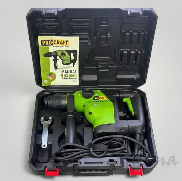 Бесщеточный перфоратор ProCraft BH2100N 8Дж SDS PLUS 021009 фото