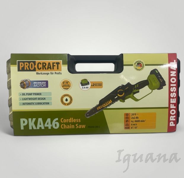 Аккумуляторная мини пила ProCraft PKA46 (2 АКБ и ЗУ) 030046 фото