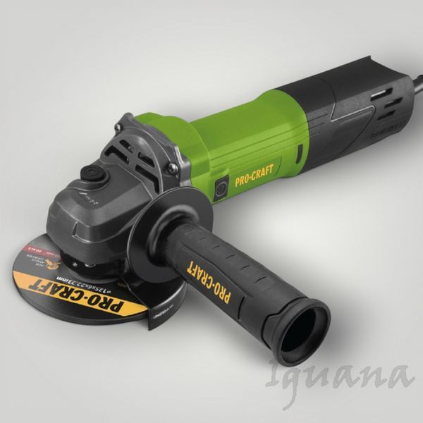 Угловая шлифовальная машина бесщёточная PRO-CRAFT PW-125/2500, 125 мм, 1500 Вт, регулировка оборотов, плавный пуск 025005 фото