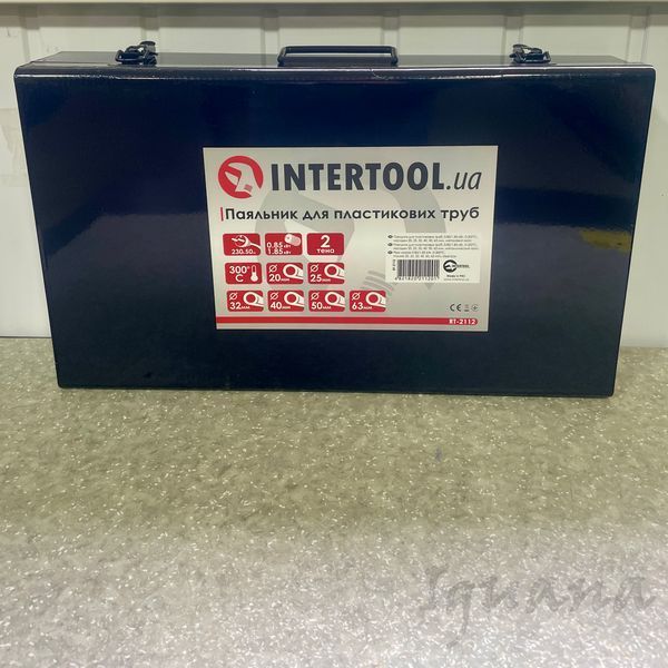 Паяльник для пластикових труб 1850 Вт метал кейс Intertool RT-2112 RT-2112 фото
