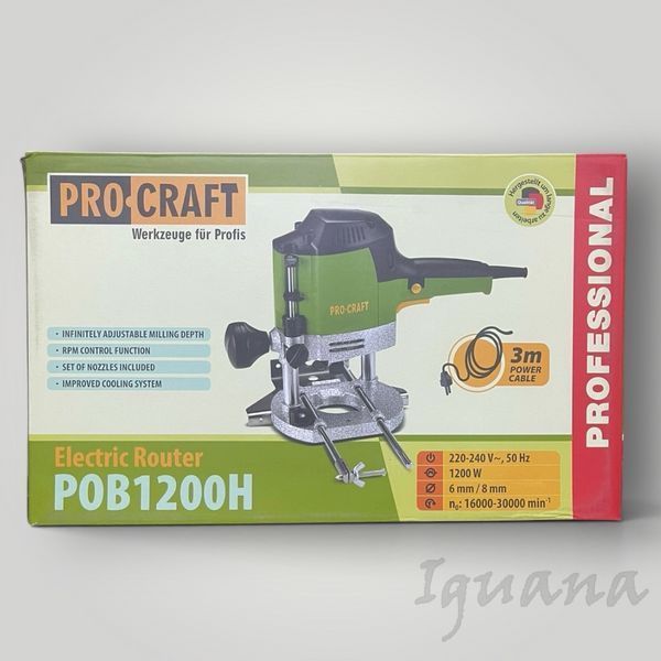 Фрезер ручний електричний PROCRAFT POB-1200Н 001210 фото