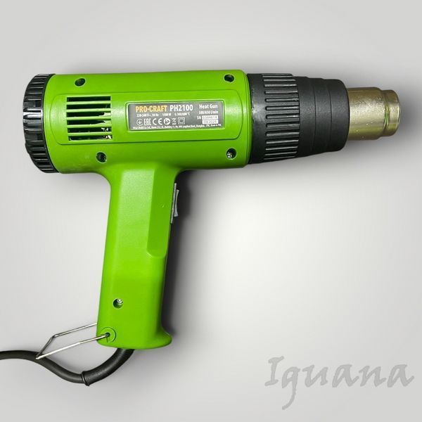 Фен промисловий Procraft PH2100 1500 Вт, 300&ndash;600 &deg;C, 4 насадки 002100 фото