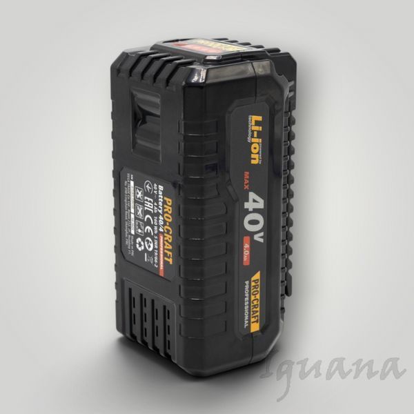 Акумуляторна батарея Procraft Battery40/4, 40 В, 4 А&middot;год 000404 фото