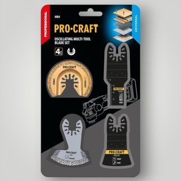 Набір насадок для реноватора Procraft MB4 &ndash; по дереву, металу, плитці, алмазні та карбідні MB4000 фото