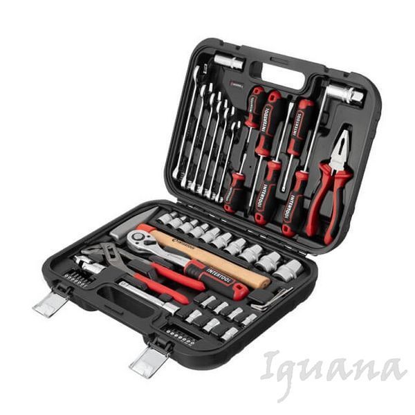 Набор инструментов 56 ед., STORM, 1/2", 1/4", Cr-V Intertool ET-8056 ET-8056 фото