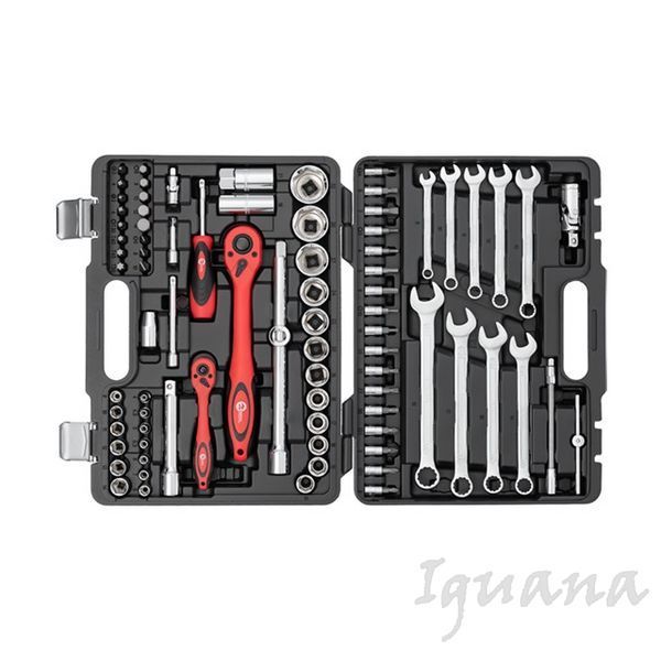 Професиональный набор инструментов 1/2", 1/4", 82 ед., Cr-V Intertool ET-6082 ET-6082 фото