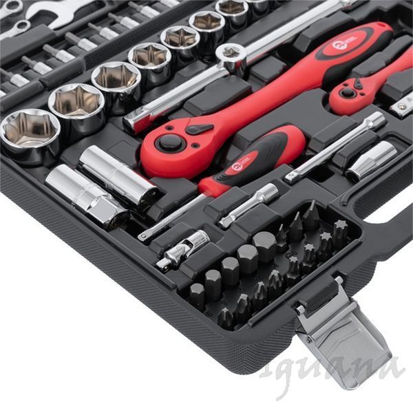 Професиональный набор инструментов 1/2", 1/4", 82 ед., Cr-V Intertool ET-6082 ET-6082 фото